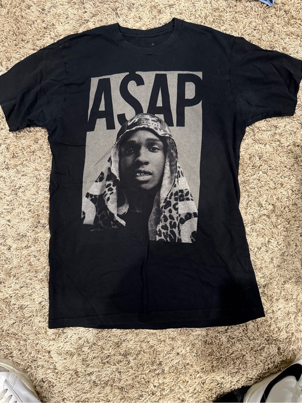 Black ASAP Graphic Tee - Men's Crew Neck Shirt